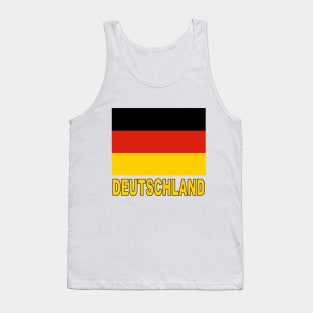 The Pride of Deutschland - German National Flag Design (German Text) Tank Top